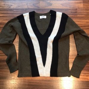 Olive Wool & Alpaca Blend Sweater